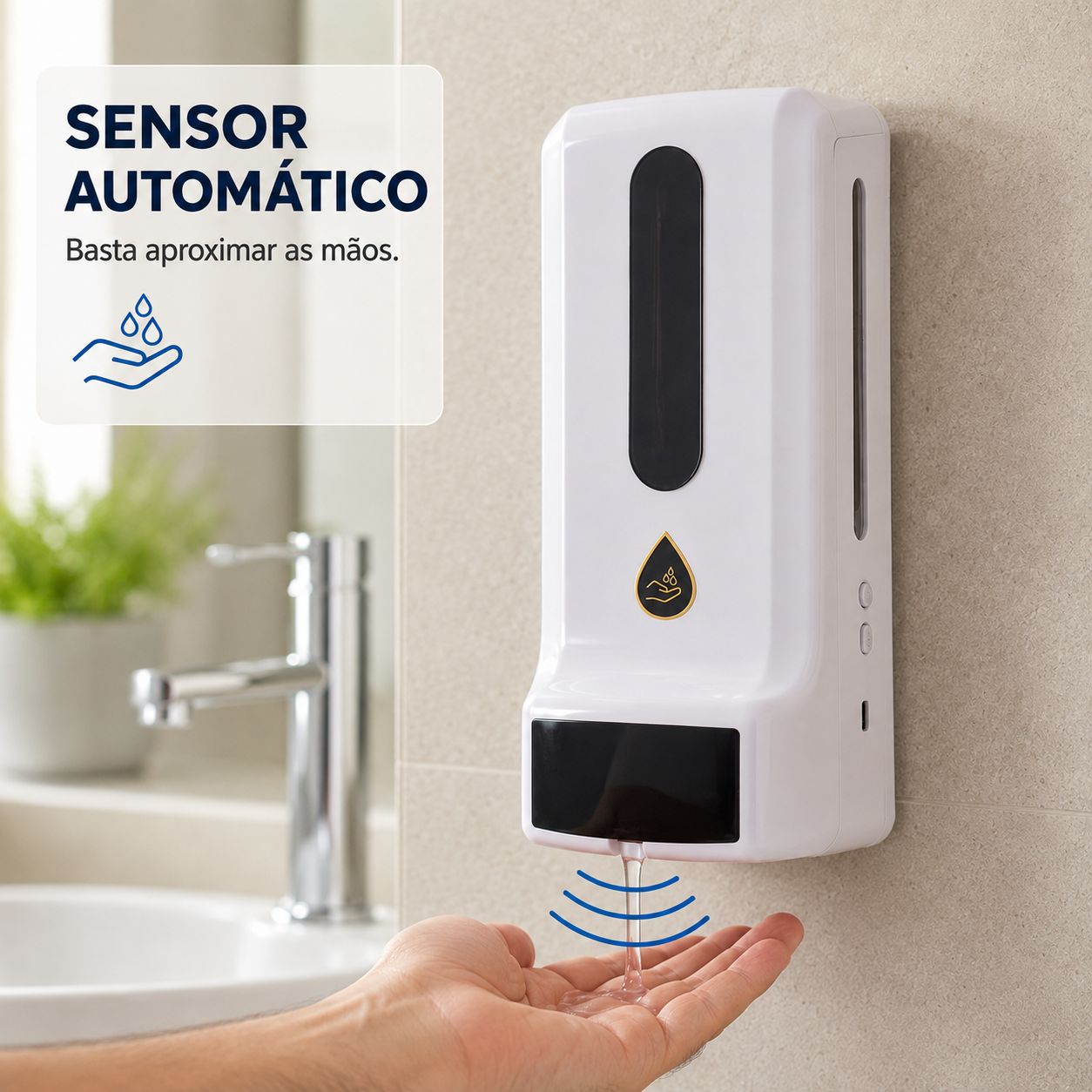 Dispenser Automático de Sabão Líquido Modern Lar™
