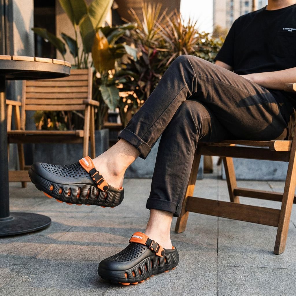 Clog Orven™ com Solado Massageador e Plataforma de 5cm com Retorno de Impacto