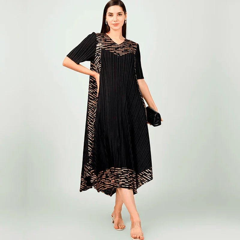 Vestido Vegas™ Elegance Flow / A Elegância Plissada com Leveza Incomparável! - ModernLar