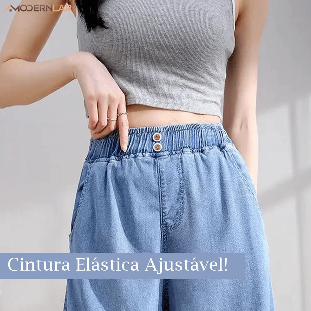 Shorts Jeans Stefan™ Super Soltinho / O Conforto e Frescor que Toda Mulher Merece! - ModernLar