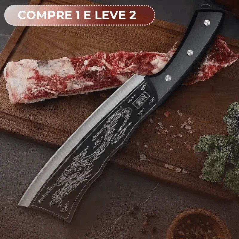 (Promoção Compre 1, Leve 2) Cutelo Japonês Shenlong™ em Aço Inoxidável / Robusto, Afiado e Durável como Nenhum Outro! - ModernLar