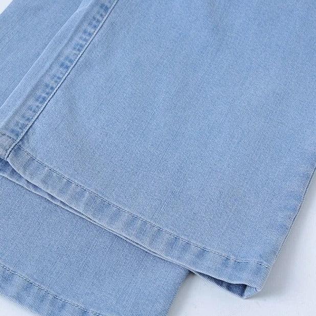 Calça Jeans Montpellier™ Tecido Macio com Cintura Elástica / Conforto e Estilo Versáteis para Todas as Ocasiões! - ModernLar