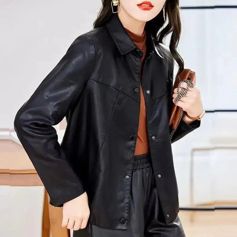 Jaqueta de Couro Donna Vintage: Elegância e Estilo Atemporal em Cada Detalhe! - ModernLar