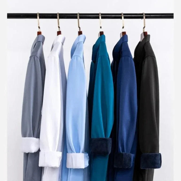 Camisa Percival™ Design Minimalista com Forro em Veludo / Elegância e Conforto para Conquistar no Inverno! - ModernLar