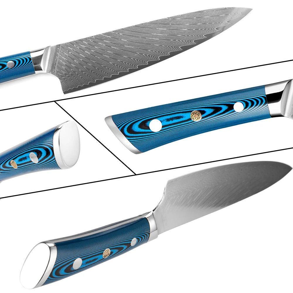 Faca Japonesa SuperSharp™ - Perfeição em Cada Corte com Aço Damasco! - ModernLar