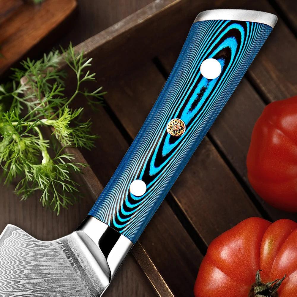 Faca Japonesa SuperSharp™ - Perfeição em Cada Corte com Aço Damasco! - ModernLar