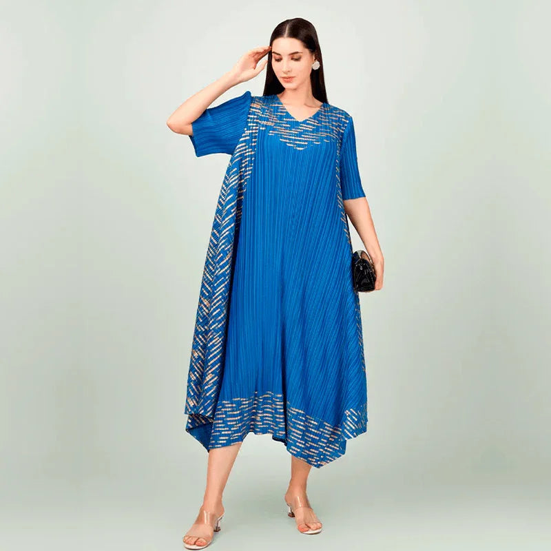 Vestido Vegas™ Elegance Flow / A Elegância Plissada com Leveza Incomparável! - ModernLar