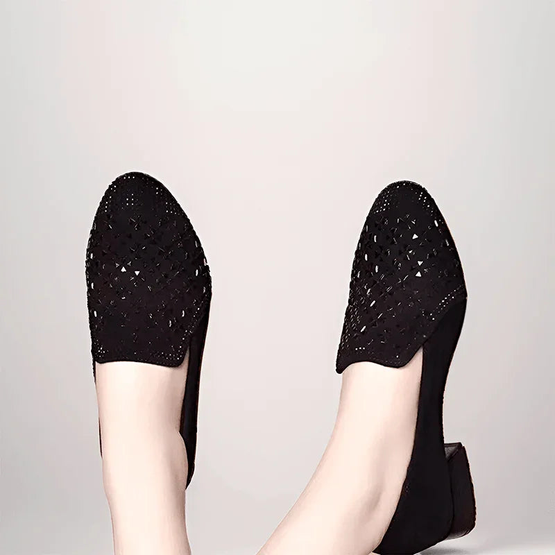 Sapato Denobie™ Slip-On Luxe / Com Adornos Preciosos para um Brilho Discreto e Elegante! - ModernLar