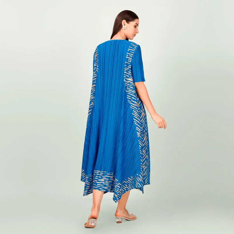 Vestido Vegas™ Elegance Flow / A Elegância Plissada com Leveza Incomparável! - ModernLar