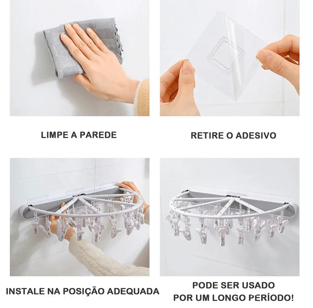 Varal Retrátil Modern Lar™ / Instalação Simples e Sem Furos! - ModernLar