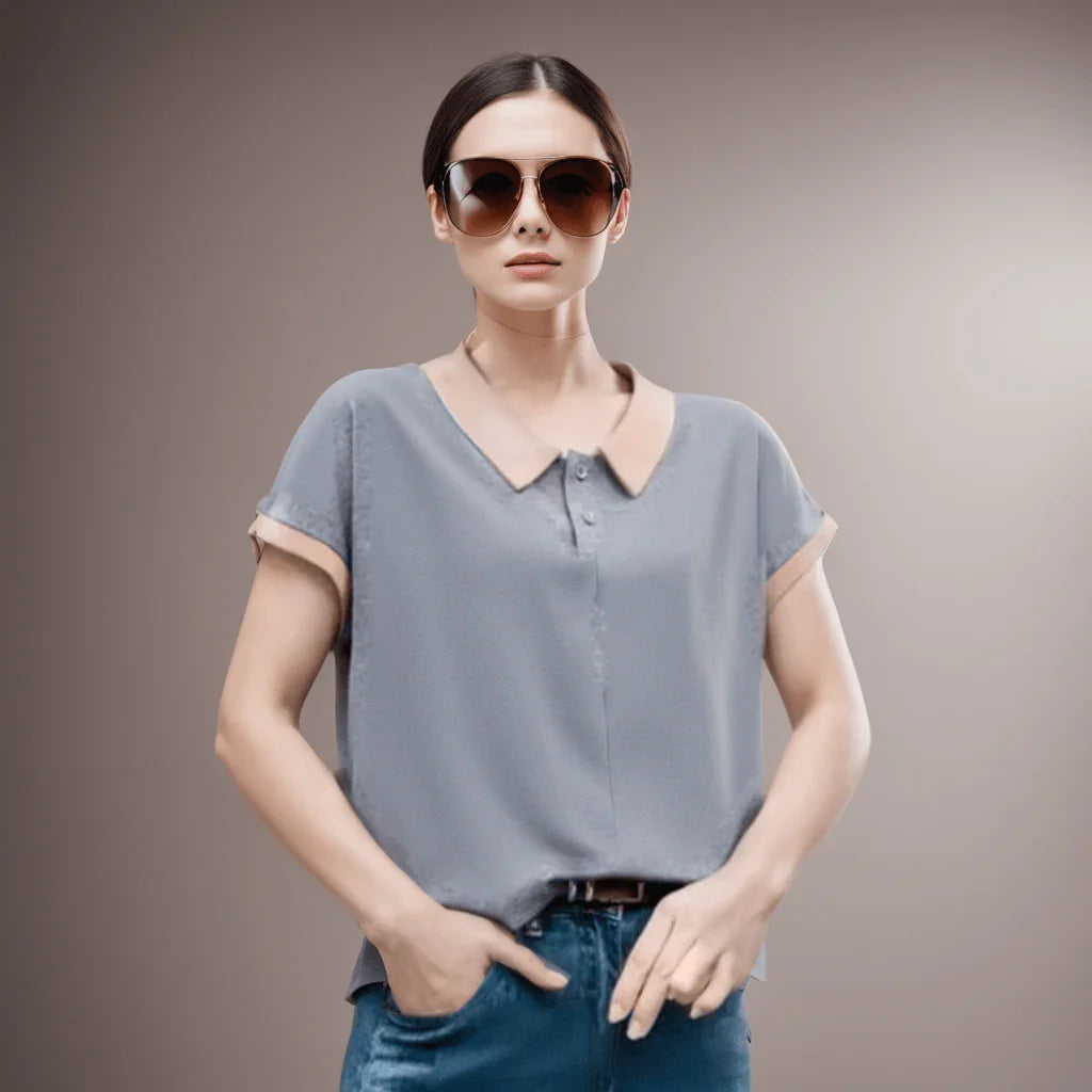 (Compre 2 Leve 3) Camiseta Polo Hevellyn™ Conforto Delicado / A Sinergia Perfeita entre Elegância e Conforto Diário! - ModernLar