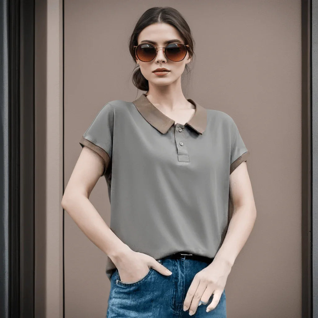 (Compre 2 Leve 3) Camiseta Polo Hevellyn™ Conforto Delicado / A Sinergia Perfeita entre Elegância e Conforto Diário! - ModernLar