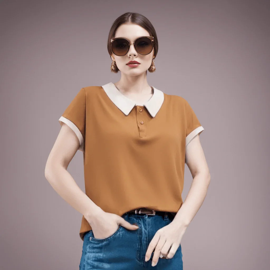 (Compre 2 Leve 3) Camiseta Polo Hevellyn™ Conforto Delicado / A Sinergia Perfeita entre Elegância e Conforto Diário! - ModernLar