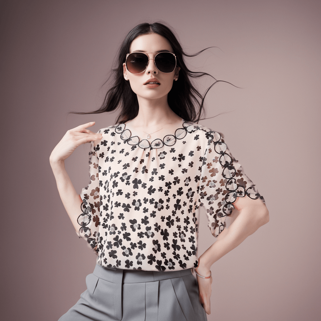 (Super Promo Compre 1, Leve 2): Blusinhas Florais Olívia com Bordados em 100% Chiffon / Feitas para deixar qualquer mulher de queijo caído! - ModernLar