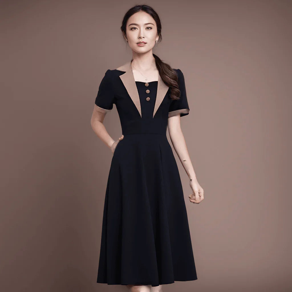 Vestido Polo Amélie™ / Onde a Sofisticação da Gola Polo se Entrelaça com a Delicadeza Feminina! - ModernLar