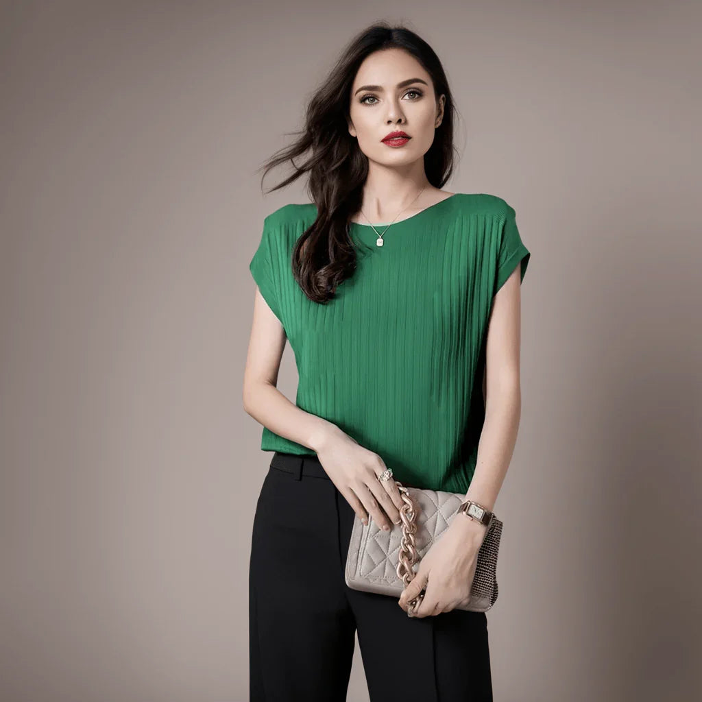 (Promoção Compre 1, Leve 2) Blusinhas Liana em Malha Viscoelástica / As mais Leves, Frescas e Chiques para o Verão! - ModernLar