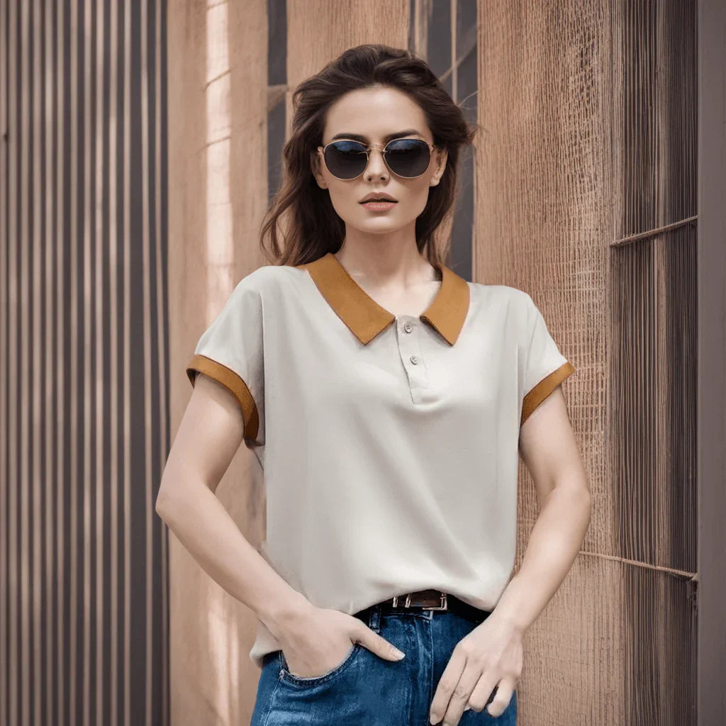 (Compre 2 Leve 3) Camiseta Polo Hevellyn™ Conforto Delicado / A Sinergia Perfeita entre Elegância e Conforto Diário! - ModernLar