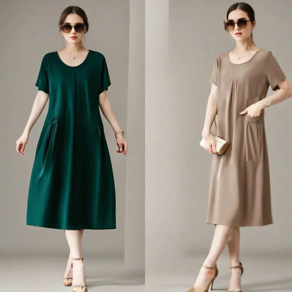 (Super Promo: Compre 1 e Leve 2) Vestido Mélane Super Soltinho com Bolsos / Elegância Descomplicada para o Calor! - ModernLar