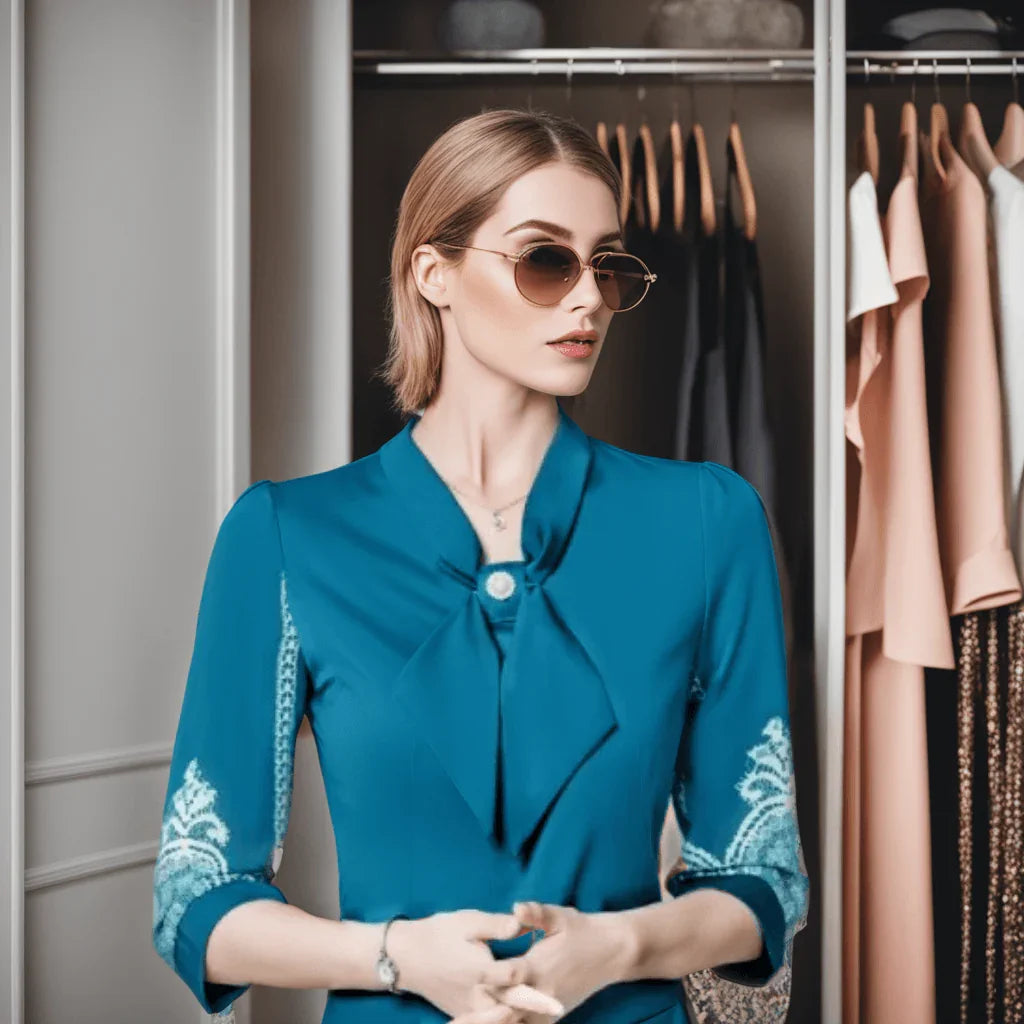 Blusinha Adele™ Em Chiffon com Laço - Elegância da Moda Urbana na Primavera e Verão de 2023. - ModernLar