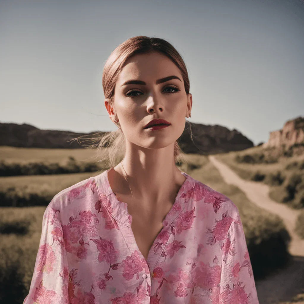 Conjunto Suzana de Camisa Floral + Calça Pantalona / Você Mulher Florescendo em Estilo e Elegância! - ModernLar