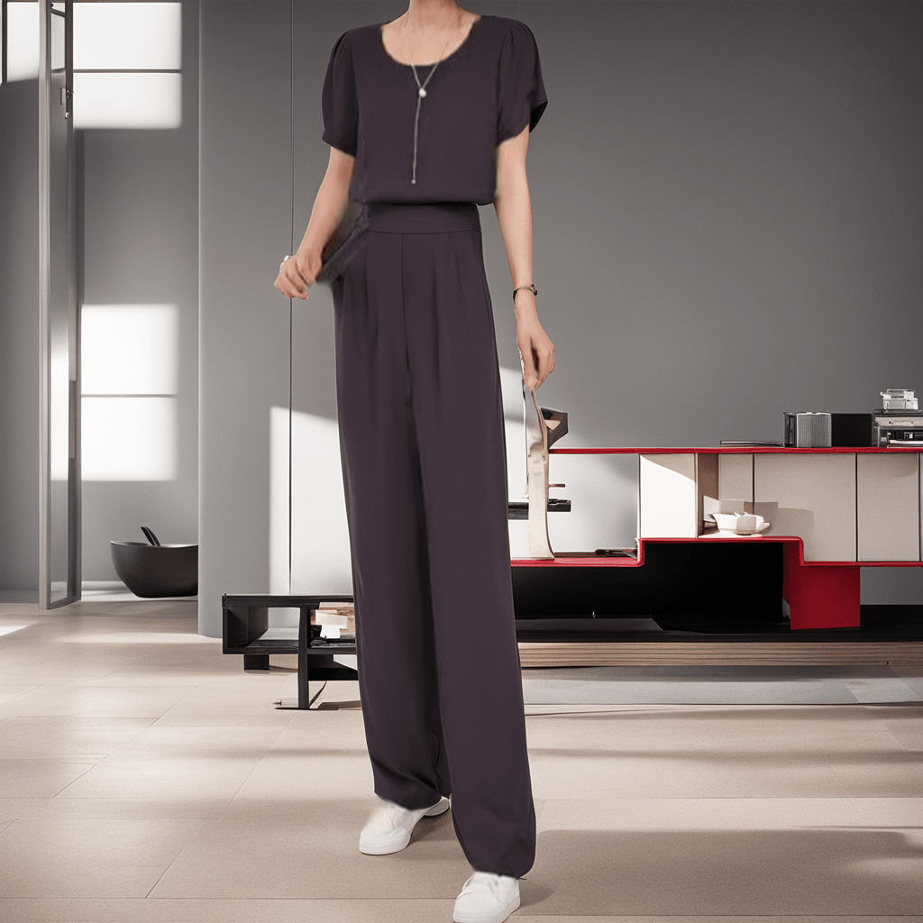 Conjunto Aurora™ com Blusinha de Amarração + Calça de Cintura Alta / A Escolha Certeira para Mulheres Elegantes e Estilosas! - ModernLar