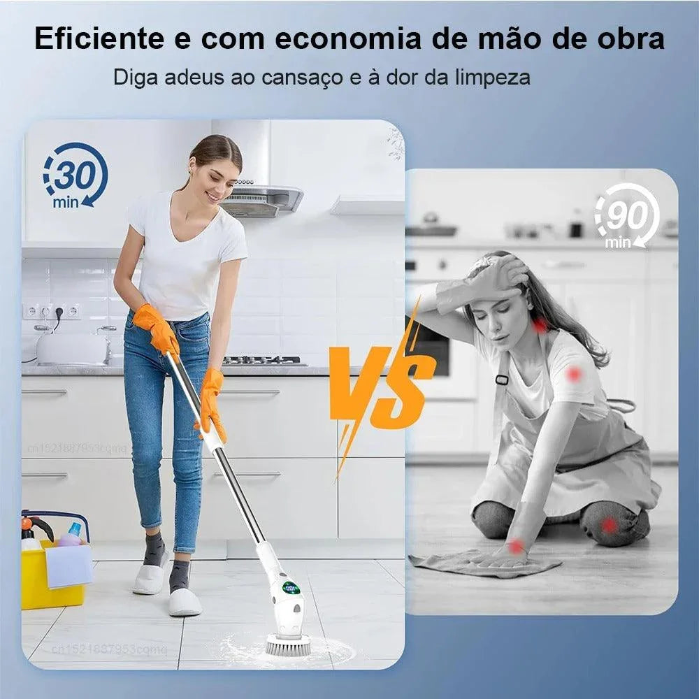 Escova Elétrica PowerBrush™ - Agilidade Máxima / Limpeza Profunda com Conforto! - ModernLar