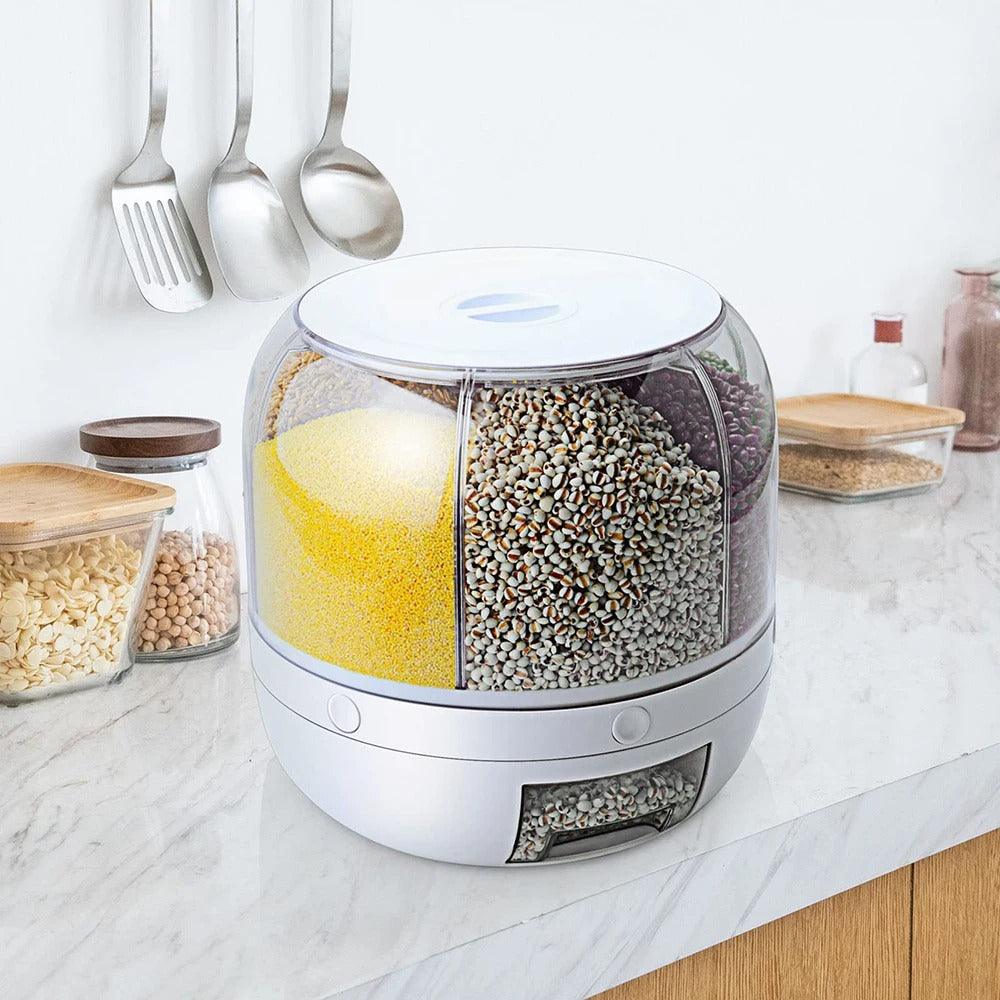 Dispenser de Grãos 360º Modern Lar™ / Praticidade e Organização para sua Cozinha! - ModernLar