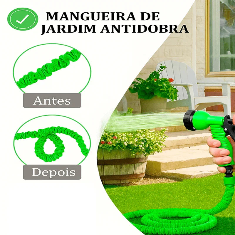 Mangueira Extensível GardenFlex™ com Jatos Diversos e Trava de Conforto / Um Novo Jeito de Cuidar da Sua Casa!