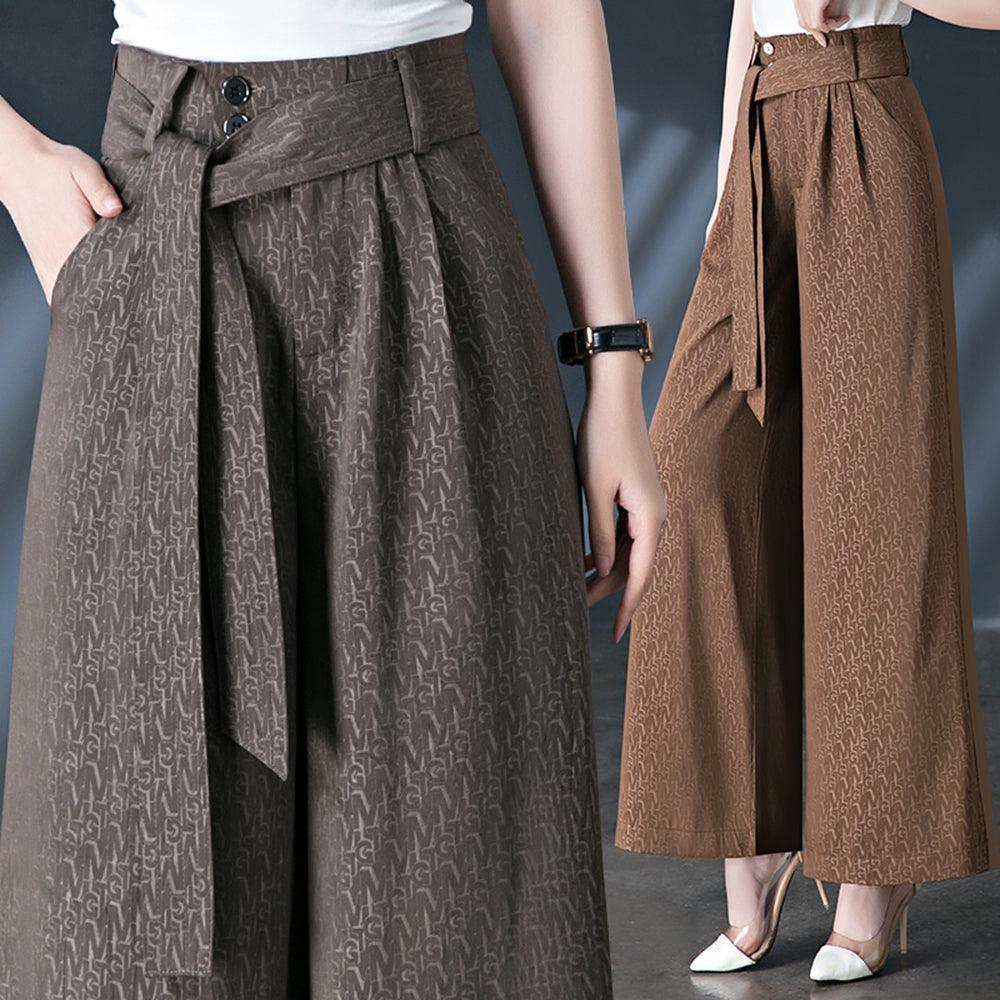 Calças Pantalona Rafaella™ com Cinto em Laço / Conforto e Estilo Sofisticado para Todos os Dias! - ModernLar