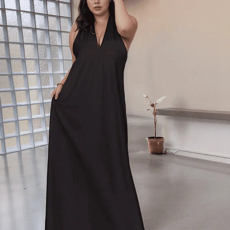 Vestido Jade™ com Decote Moderno e Caimento Impecável / Um Clássico Versátil para Todo Momento!