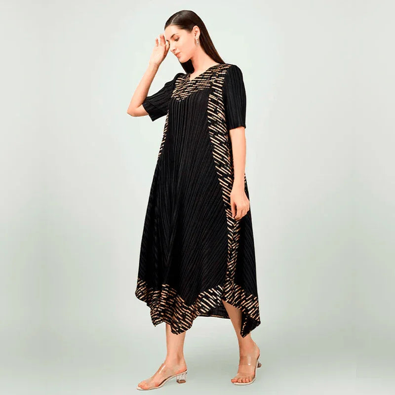 Vestido Vegas™ Elegance Flow / A Elegância Plissada com Leveza Incomparável! - ModernLar