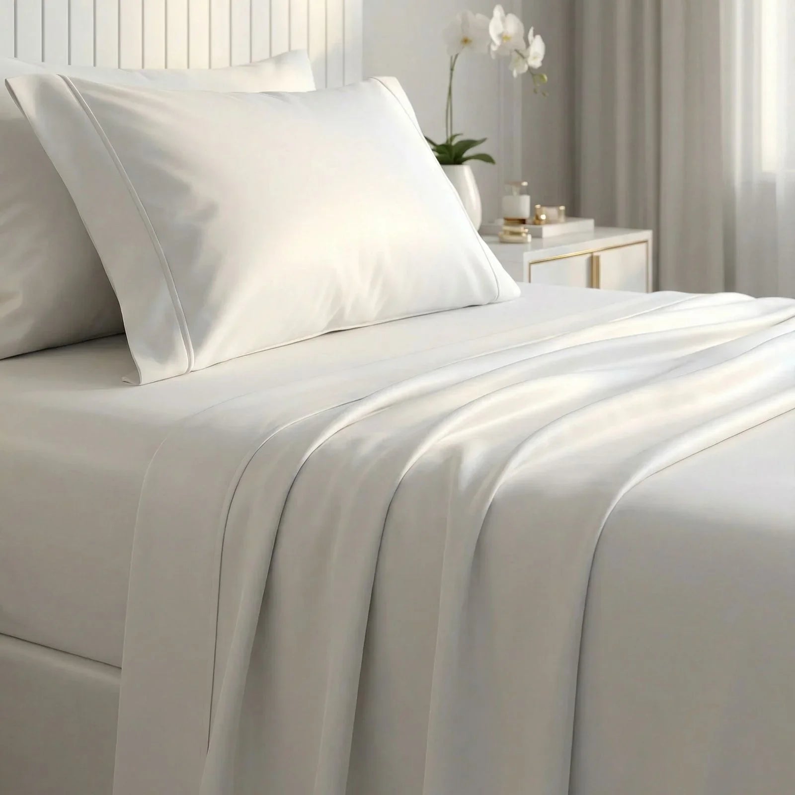 Jogo de Cama Impermeável Minimalist™ com Lençol com Elástico, Lençol Superior e Fronhas / Toque Macio e Conforto para o seu Momento de Descanso!