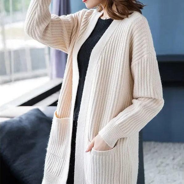 Casaco Estilo Cardigan Matilde™ em Tricot / Sofisticação e Aconchego para Todos os Momentos! - ModernLar