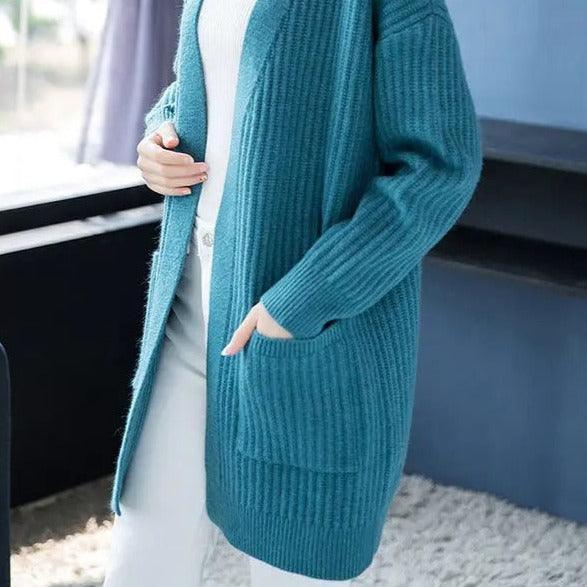 Casaco Estilo Cardigan Matilde™ em Tricot / Sofisticação e Aconchego para Todos os Momentos! - ModernLar