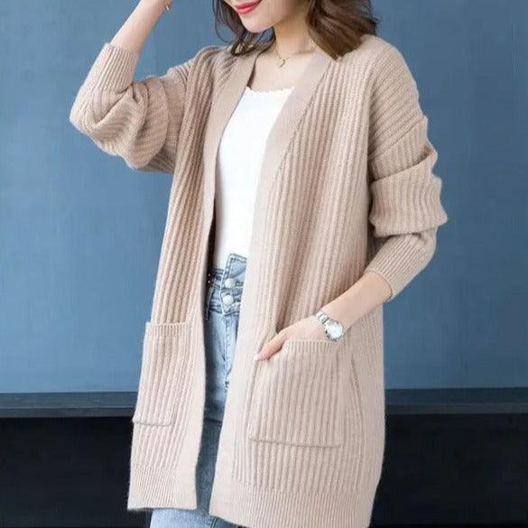 Casaco Estilo Cardigan Matilde™ em Tricot / Sofisticação e Aconchego para Todos os Momentos! - ModernLar