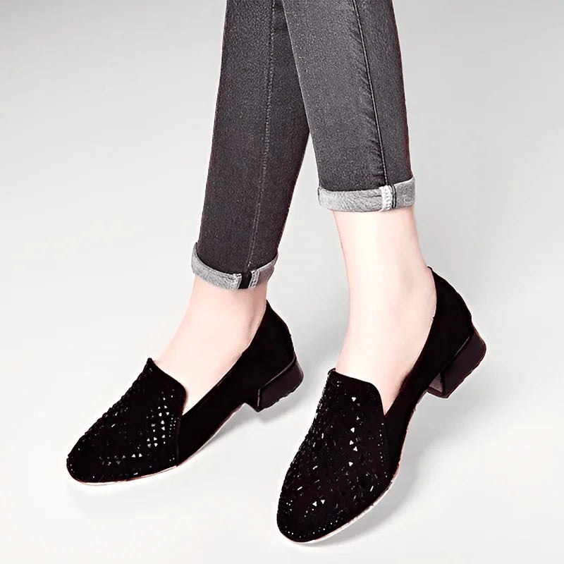 Sapato Denobie™ Slip-On Luxe / Com Adornos Preciosos para um Brilho Discreto e Elegante! - ModernLar