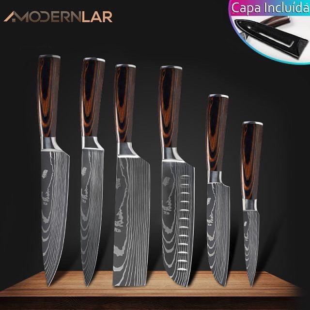 Conjunto de Facas de Churrasco CHEFE WAGYU - ModernLar