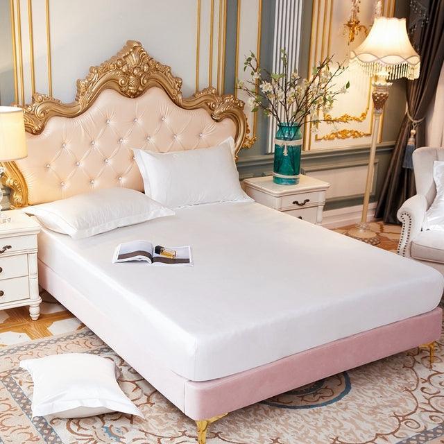 Conjunto Sleep Luxury™ de Lençol + Fronhas em Cetim / Ganhe Um Cobre Leito em Cetim de Brinde! - ModernLar