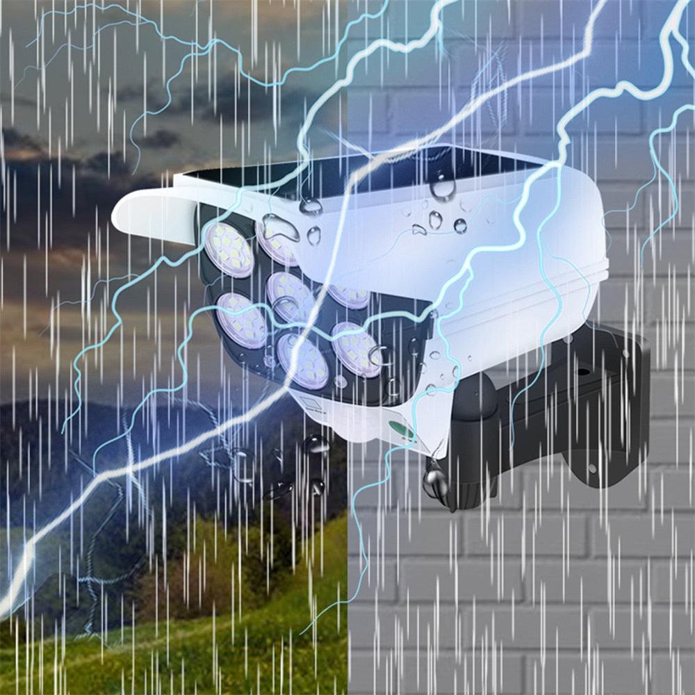 Holofote Solar RayCam™ com Desing de Câmera de Segurança / Iluminação Potente e Econômica para seu Lar! - ModernLar