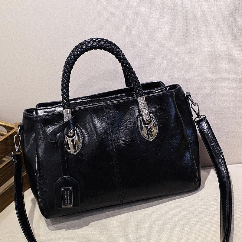 Bolsa Feminina Clássica Boston™ / Dupla Alça em Couro PU - ModernLar