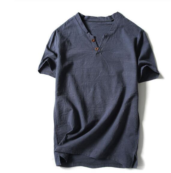 Conjunto Masculino Shorts e Camiseta Plus Size em Linho - LinhoPlus Set / Sinta a Qualidade do Linho em um Conjunto Plus Size pensado para Você - ModernLar