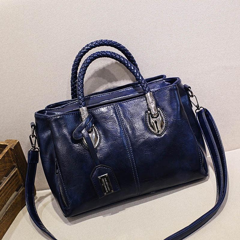 Bolsa Feminina Clássica Boston™ / Dupla Alça em Couro PU - ModernLar