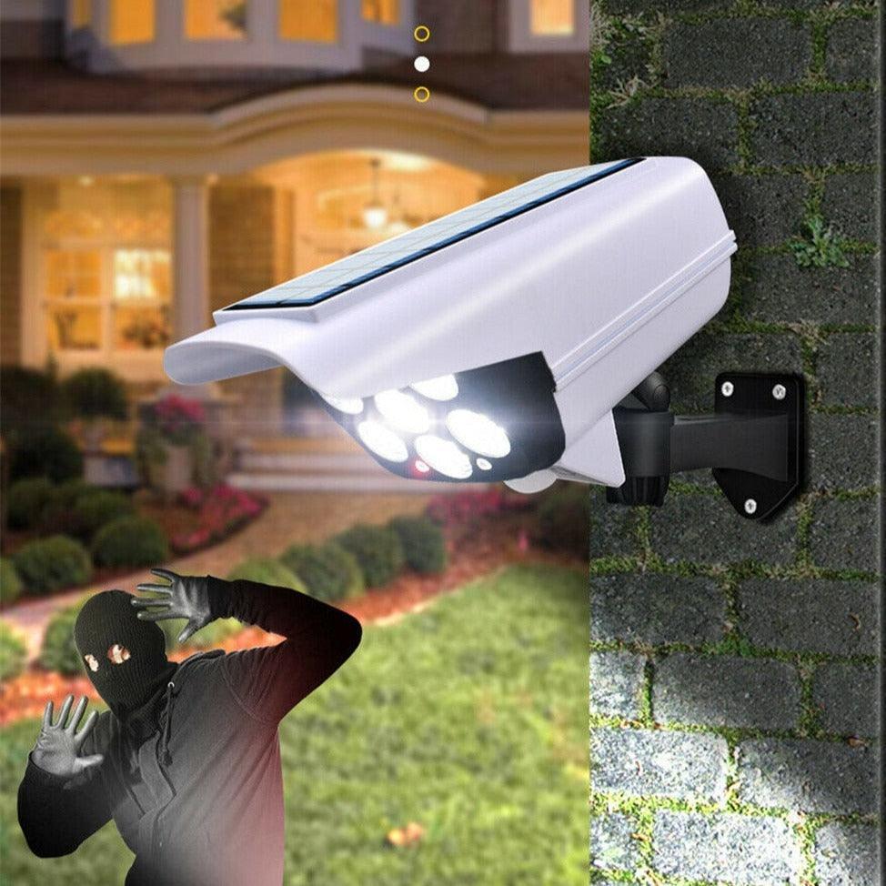 Holofote Solar RayCam™ com Desing de Câmera de Segurança / Iluminação Potente e Econômica para seu Lar! - ModernLar