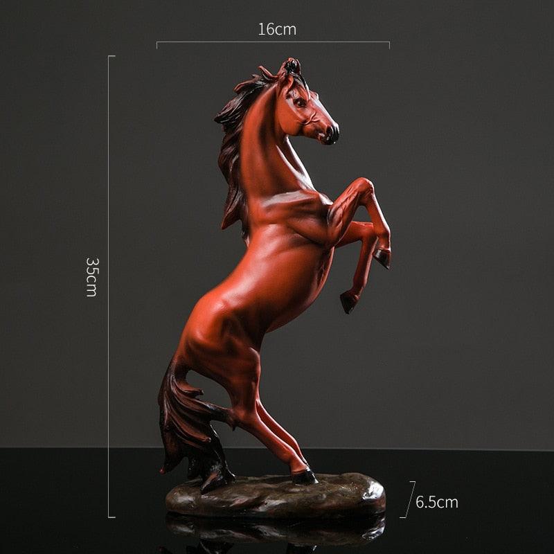 Estátua em Resina Esculpida a mão - Corcel Indomável - ModernLar