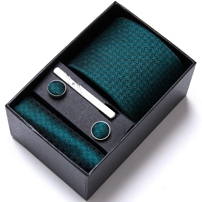 Kit de Alto Padrão Luxury Men / Gravata + Lenço + Abotoadura/ A Melhor opção Para Homens que Prezam Por um Estilo Sofisticado! - ModernLar