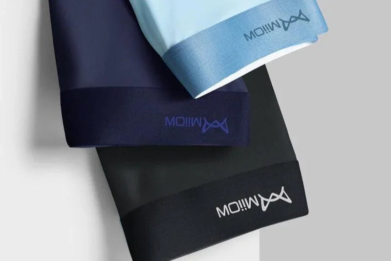 3Pcs Cueca em Seda Gelo (Antibacteriana) - ModernLar