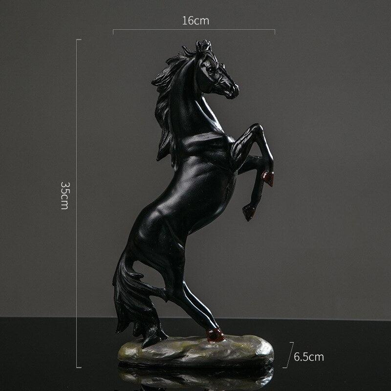 Estátua em Resina Esculpida a mão - Corcel Indomável - ModernLar