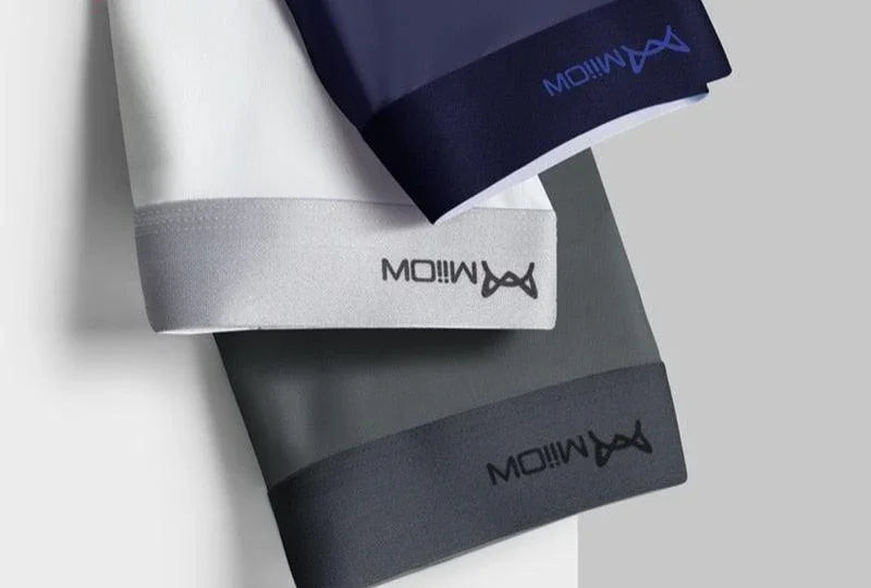 3Pcs Cueca em Seda Gelo (Antibacteriana) - ModernLar