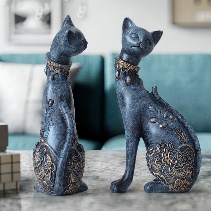 Esculturas em Resina feitas a Mão - Gatos do Faraó - ModernLar