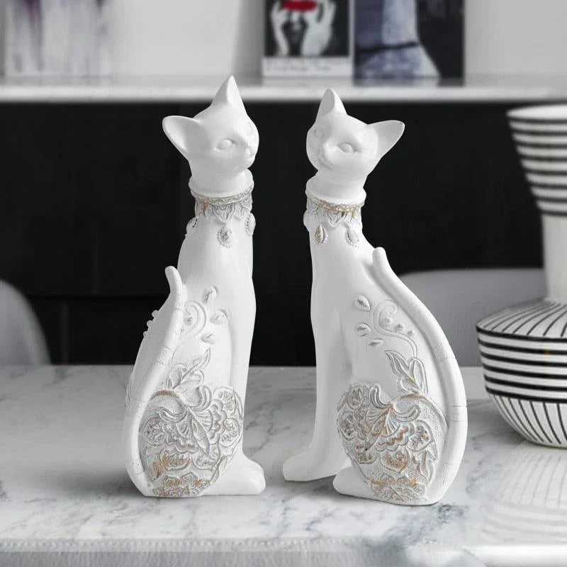 Esculturas em Resina feitas a Mão - Gatos do Faraó - ModernLar